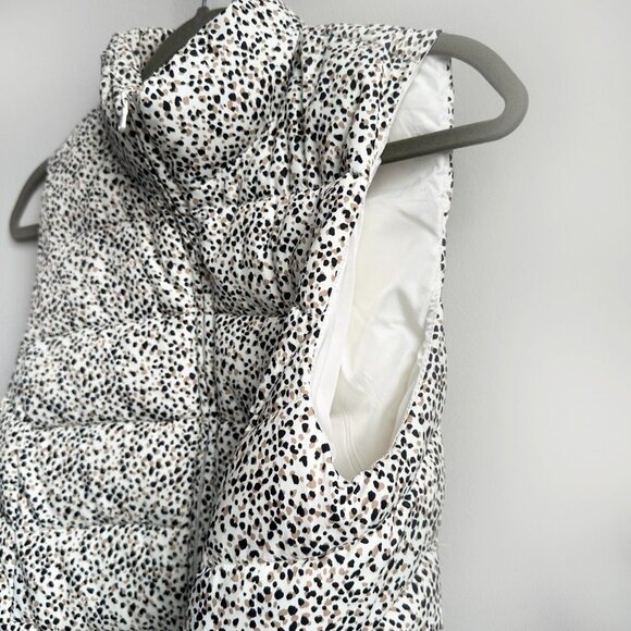 Loft Leopard Print Puffer Women Vest Size XS - Casual Chic Layer - Picture 6 of 13